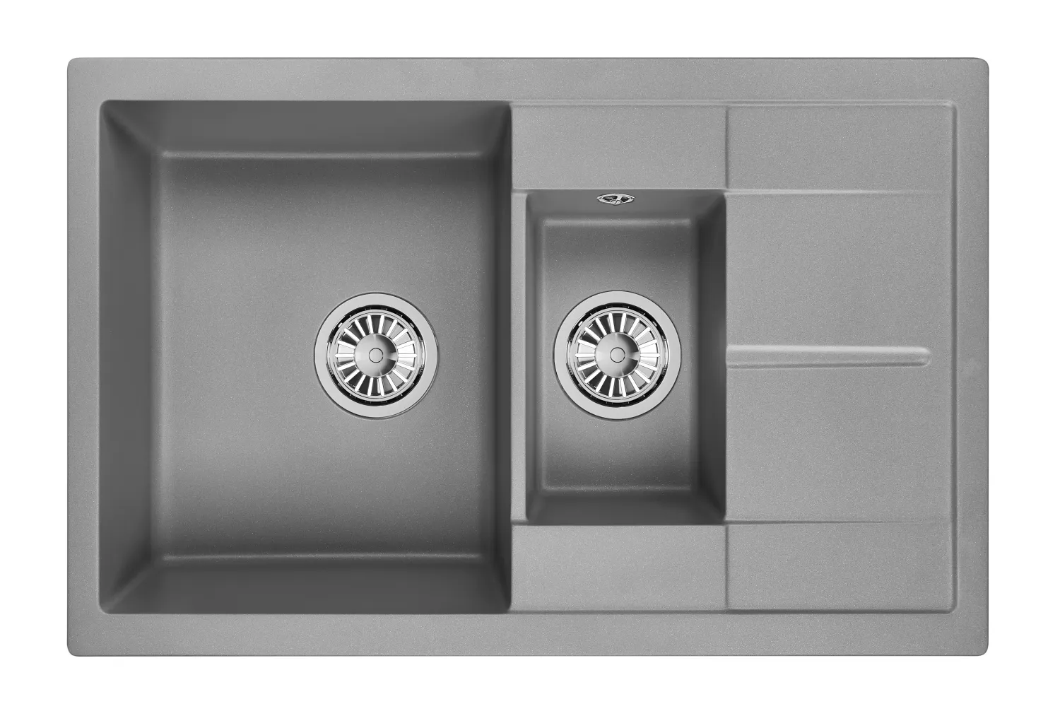 7802, АЛЮМИНИУМ, кухонная мойка, кварц