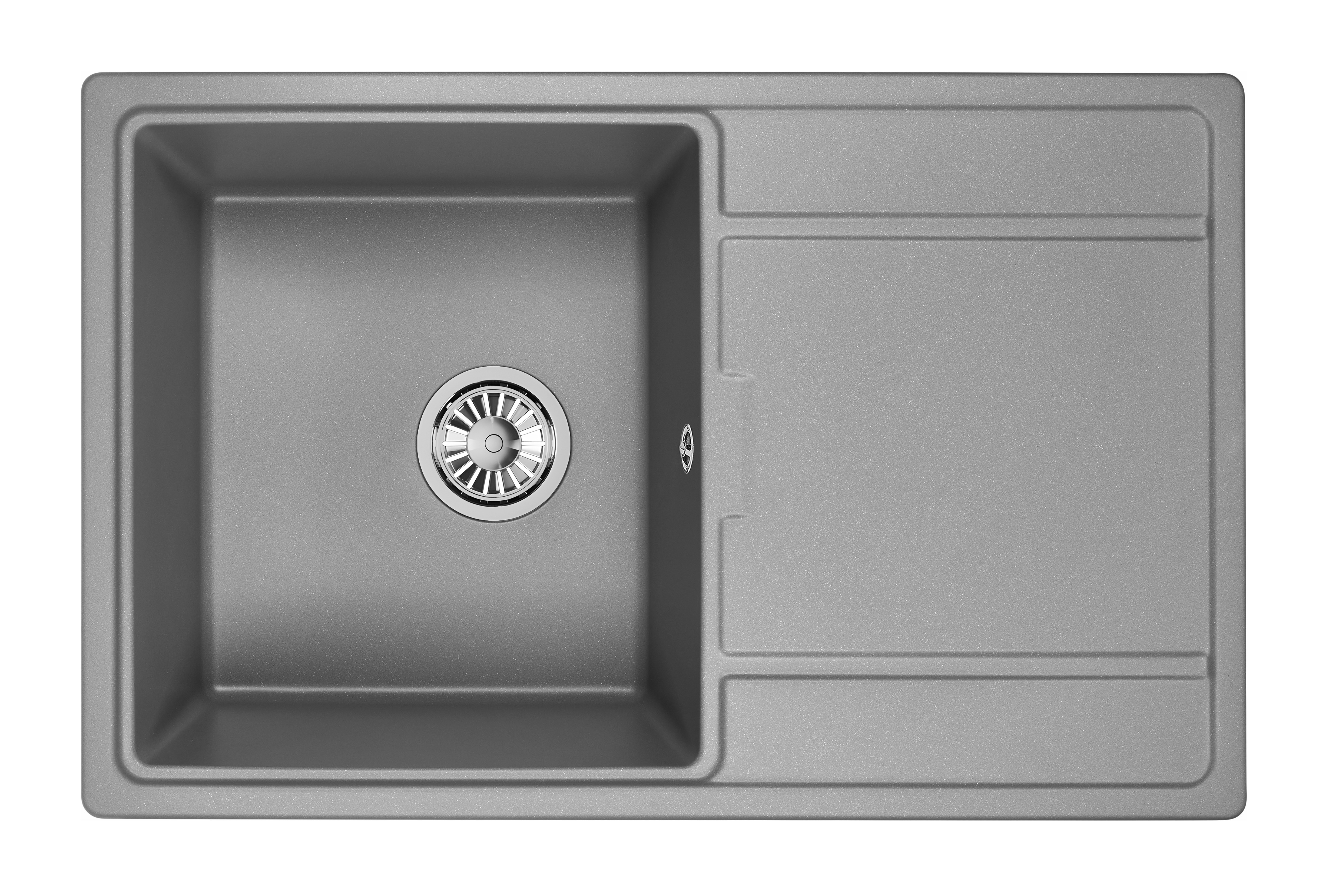 Мойка для кухни Granula 7804 алюминиум, 78х50 см, прямоугольная